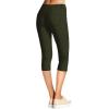 imageHybrid ampamp Company Womens Ultra Stretch Mid Rise Skinny Capri Pants with PocketsCapriolive