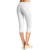 imageHybrid ampamp Company Womens Ultra Stretch Mid Rise Skinny Capri Pants with PocketsCapriwhite