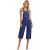 imageHybrid ampamp Company Womens Denim Bib Sleeveless Overalls Utility Rompers Capri Jumpsuit with PocketsQvj156998medium Was