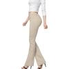 imageHybrid ampamp Company Womens Hyper Ultra Stretch Comfy Boot Cut Leg Flare Work Casual PantsStone
