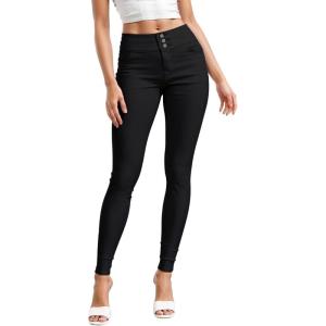 imageHybrid ampamp Company Womens Butt Lift Skinny High Waisted V3 Super Comfy Stretch Denim PantsBlack