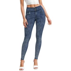 imageHybrid ampamp Company Womens Butt Lift Skinny High Waisted V3 Super Comfy Stretch Denim PantsBlue Acid