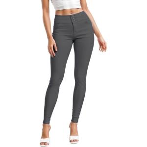 imageHybrid ampamp Company Womens Butt Lift Skinny High Waisted V3 Super Comfy Stretch Denim PantsGun Metal