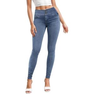 imageHybrid ampamp Company Womens Butt Lift Skinny High Waisted V3 Super Comfy Stretch Denim PantsMedium Blu