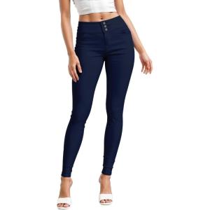 imageHybrid ampamp Company Womens Butt Lift Skinny High Waisted V3 Super Comfy Stretch Denim PantsNavy