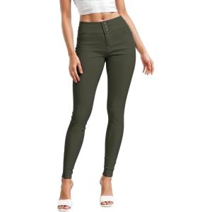 imageHybrid ampamp Company Womens Butt Lift Skinny High Waisted V3 Super Comfy Stretch Denim PantsOlive