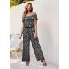 imageHybrid ampamp Company Women Casual Off Shoulder High Waist Pants Romper Wide Leg JumpsuitBlackwhite11526