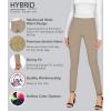 imageHybrid ampamp Company Women Stretch Skinny Dress Pants Nylon Ponte Pull On Office Leggings Trousers1073tkhaki