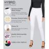 imageHybrid ampamp Company Women Stretch Skinny Dress Pants Nylon Ponte Pull On Office Leggings Trousers1073twhite