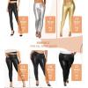 imageHybrid ampamp Company Womens Skinny Stretch Fashion Casual Coated PantsBlack