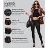 imageHybrid ampamp Company Womens Skinny Stretch Fashion Casual Coated PantsBlack
