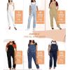 imageHybrid ampamp Company Womens Super Comfy Stretch Denim jumpsuit Pants OverallsDark Wash5