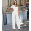 imageHybrid ampamp Company Womens Super Comfy Stretch Denim jumpsuit Pants OverallsPvj6032white
