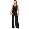 imageHybrid ampamp Company Women Casual Sleeveless Playsuits High Waist Pants Romper Loose Wide Leg JumpsuitKpvj47697black
