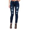 imageHybrid ampamp Company Womens Butt Lift Super Comfy Stretch Ripped Skinny JeansRippeddark Wash