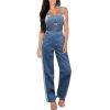 imageHybrid ampamp Company Womens Super Comfy Stretch Denim jumpsuit Pants OverallsMedium Blu9