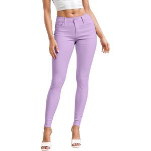 imageHybrid ampamp Company Womens Hyper Ultra Stretch Comfy Skinny Leg Work Casual PantsP44876sklilac