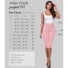 imageHybrid ampamp Company Womens Pencil Skirt Premium Nylon Ponte Stretch Office Made in The USA Below KneeBlush