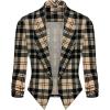 imageHybrid ampamp Company Womens Casual Work Office Blazer Jacket Open Front Shawl with 34 Scrunch Sleeves11396blktau