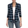 imageHybrid ampamp Company Womens Casual Work Office Blazer Jacket Open Front Shawl with 34 Scrunch Sleeves11394blkblu