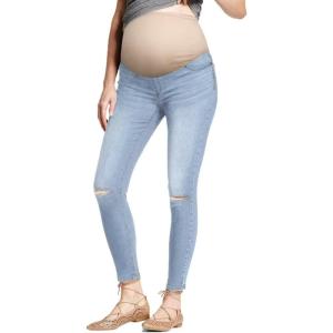imageHybrid ampamp Company Ultimate Comfort Womens Maternity Slim Fit Stretch JeansPm5482rsklight Wash