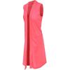 imageHybrid ampamp Company Womens Casual Sleeveless Open Front Drape CardiganNeon Pink