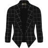 imageHybrid ampamp Company Lightweight Open Front Cardigan Classic Ruched Sleeve Work Office Blazer Suit Jackets11297blackWhite