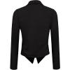 imageHybrid ampamp Company Lightweight Open Front Cardigan Classic Ruched Sleeve Work Office Blazer Suit JacketsBlack9789