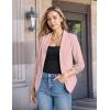 imageHybrid ampamp Company Lightweight Open Front Cardigan Classic Ruched Sleeve Work Office Blazer Suit JacketsBlush