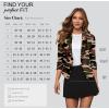 imageHybrid ampamp Company Womens Casual Work Office Blazer Jacket Open Front Shawl with 34 Scrunch Sleeves10188camouflage