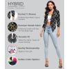 imageHybrid ampamp Company Womens Casual Work Office Blazer Jacket Open Front Shawl with 34 Scrunch Sleeves462059olvmlt