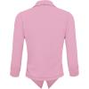 imageHybrid ampamp Company Womens Casual Work Office Blazer Jacket Open Front Shawl with 34 Scrunch SleevesRose