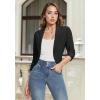 imageHybrid ampamp Company Womens Casual Work High Low Blazer Jacket  JK455901073tcharcoal