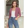 imageHybrid ampamp Company Womens Casual Work High Low Blazer Jacket  JK455901073tdark Rose