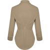 imageHybrid ampamp Company Womens Casual Work High Low Blazer Jacket  JK455901073tkhaki