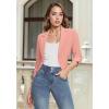 imageHybrid ampamp Company Womens Casual Work High Low Blazer Jacket  JK455901073tlight Coral