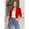 imageHybrid ampamp Company Womens Casual Work High Low Blazer Jacket  JK455901073tred