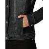 imageHybrid ampamp Company Womens Long Sleeve Denim Jackets Basic Button Down Jean Jacket with PocketsJk37350black