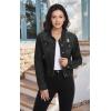 imageHybrid ampamp Company Womens Long Sleeve Denim Jackets Basic Button Down Jean Jacket with PocketsJk37350black