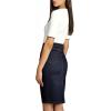 imageLexi Womens Stretch Pencil Skirts with Functional Pockets A Line ampamp Destructed Mini Denim SkirtsIndigo