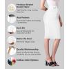 imageLexi Womens Stretch Pencil Skirts with Functional Pockets A Line ampamp Destructed Mini Denim SkirtsSk19411white