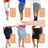imageLexi Womens Stretch Pencil Skirts with Functional Pockets A Line ampamp Destructed Mini Denim SkirtsSks19410black