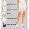 imageLexi Womens Stretch Pencil Skirts with Functional Pockets A Line ampamp Destructed Mini Denim SkirtsSks22895white
