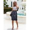imageLexi Womens Stretch Pencil Skirts with Functional Pockets A Line ampamp Destructed Mini Denim SkirtsSks26147navyca