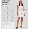 imageLexi Womens Stretch Pencil Skirts with Functional Pockets A Line ampamp Destructed Mini Denim SkirtsSks48013white