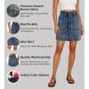 imageLexi Womens Stretch Pencil Skirts with Functional Pockets A Line ampamp Destructed Mini Denim SkirtsSks48020potassium