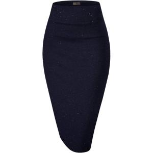 imageHybrid ampamp Company Womens TechnoScuba Stretchy Office Pencil Skirt Made in USA2127navy