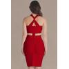 imageHybrid ampamp Company Womens Cross Bandage Fashion Hollow Out Sexy Sleeveless DressDrbd020red