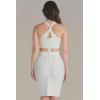 imageHybrid ampamp Company Womens Cross Bandage Fashion Hollow Out Sexy Sleeveless DressDrbd020white