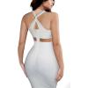 imageHybrid ampamp Company Womens Cross Bandage Fashion Hollow Out Sexy Sleeveless DressDrbd020white
